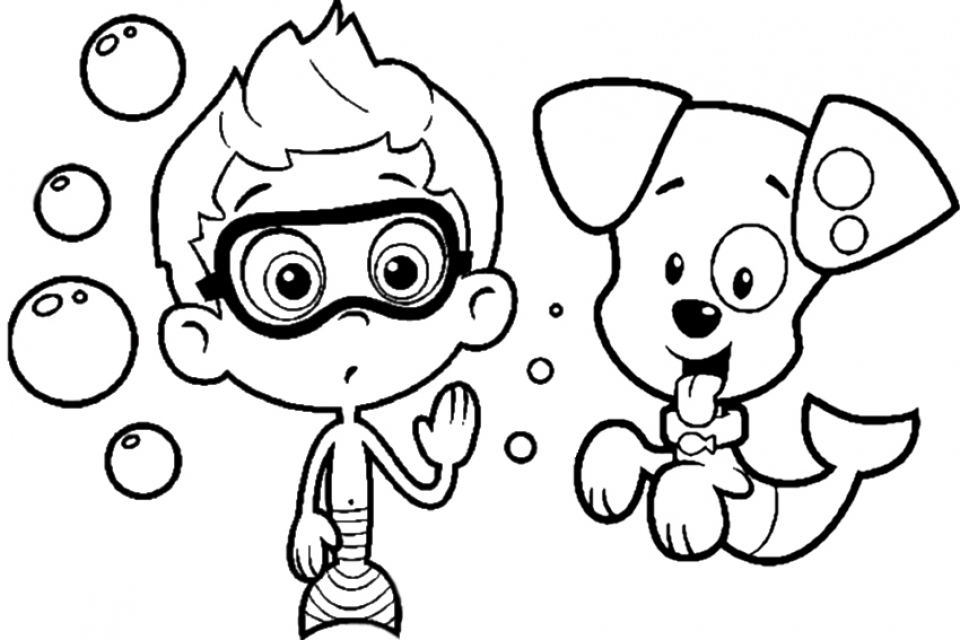 20+ Free Printable Bubble Guppies Coloring Pages