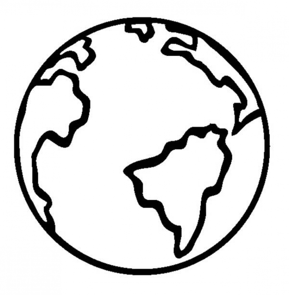 globe printable coloring pages