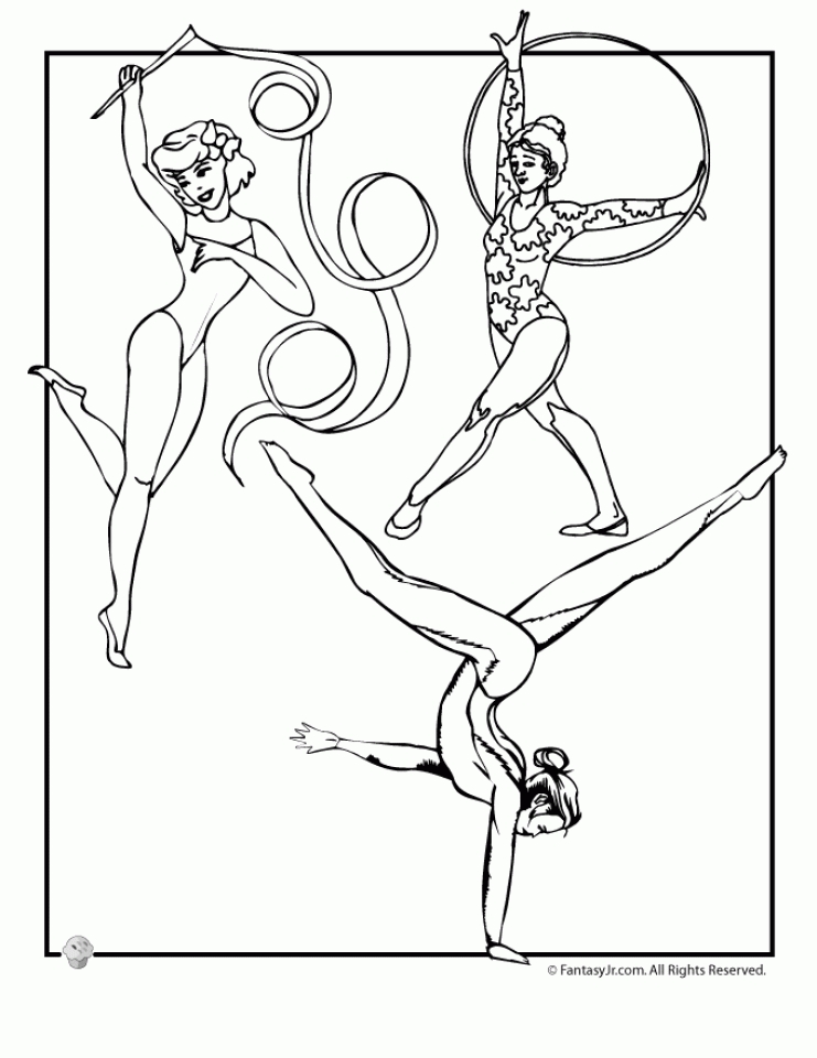Get This Free Gymnastics Coloring Pages to Print 590f12