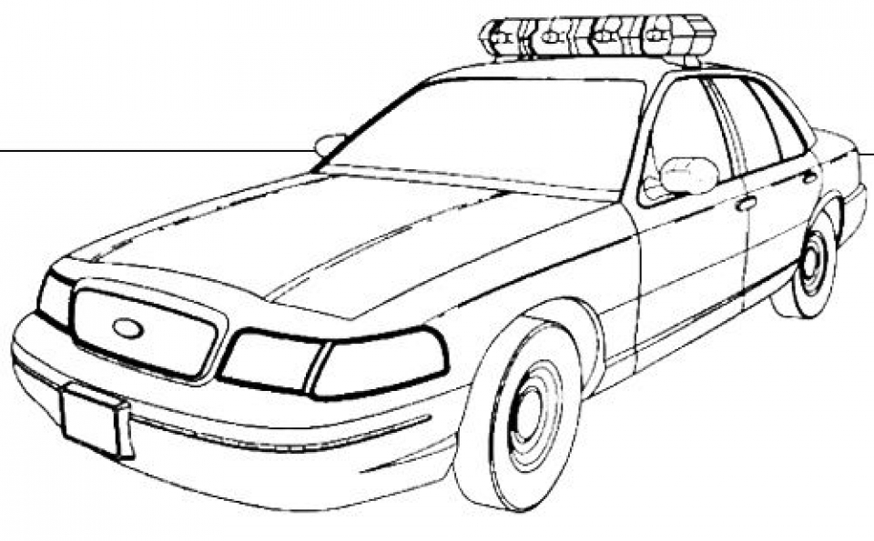 Get This Free Police Car Coloring Pages to Print 77745