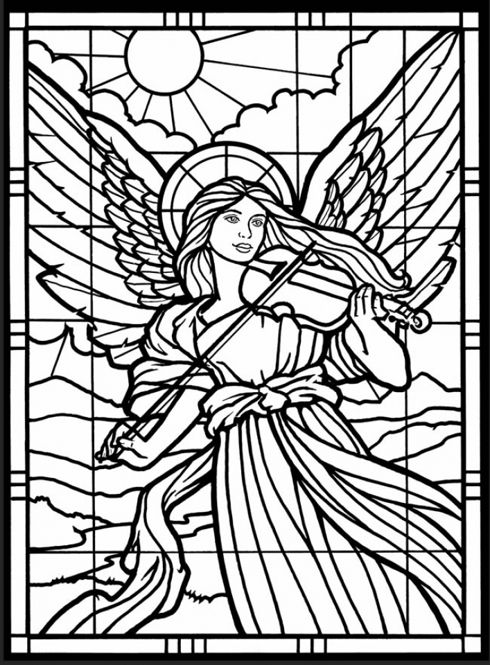 Get This Free Printable Angel Coloring Pages For Adults 39HBY