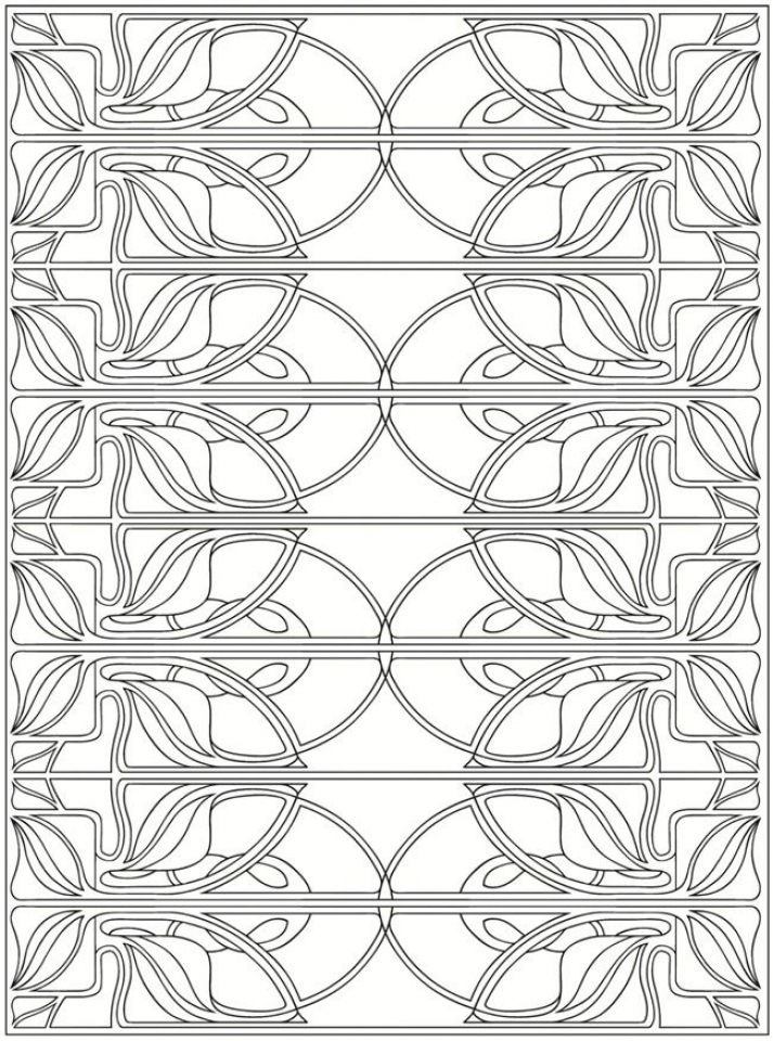 Get This Free Printable Art Deco Patterns Coloring Pages for Grown Ups