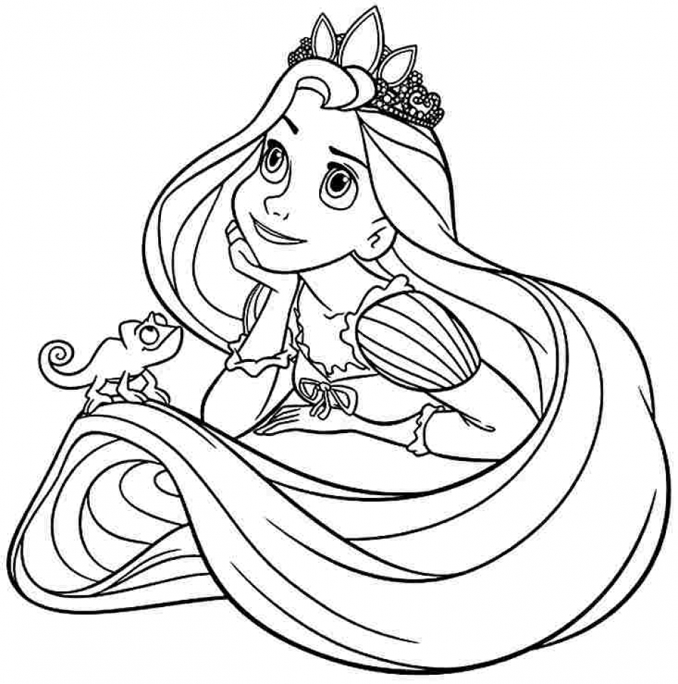 Get This Free Rapunzel Coloring Pages N1TDN