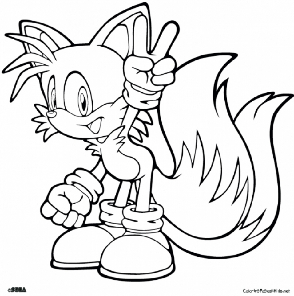 Get This Free Sonic Coloring Pages 787907