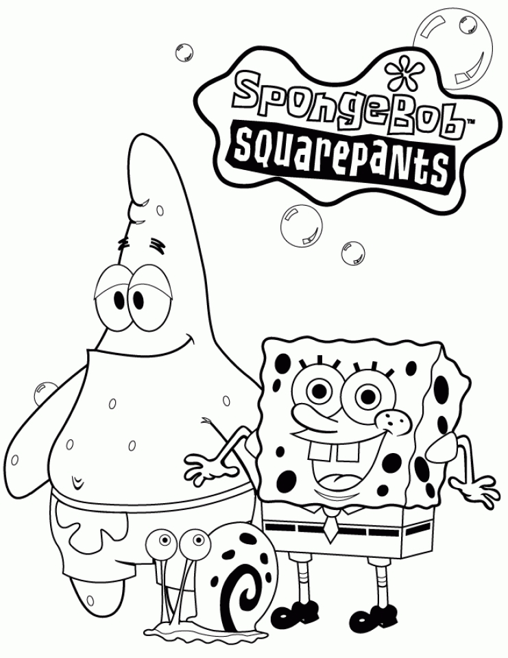 20+ Free Printable Spongebob Squarepants Coloring Pages