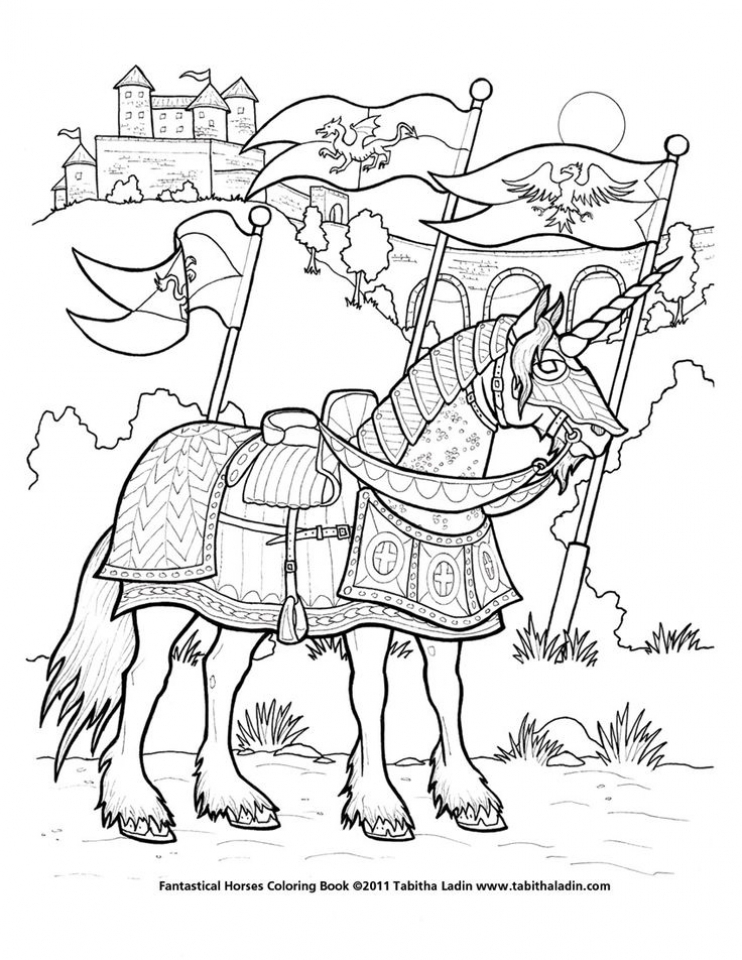 Get This Free Unicorn Coloring Pages for Adults UT641