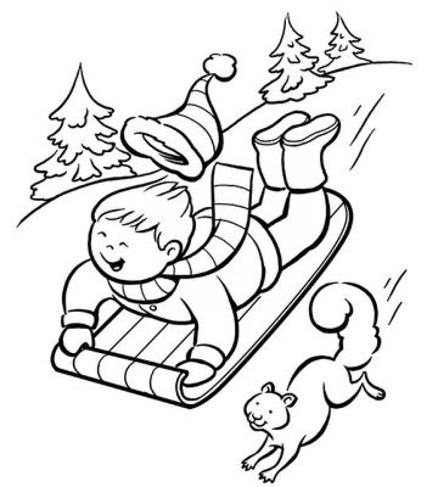 Get This Free Winter Coloring Pages 119154