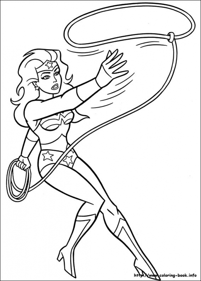 Get This Free Wonder Woman Coloring Pages to Print 590f9