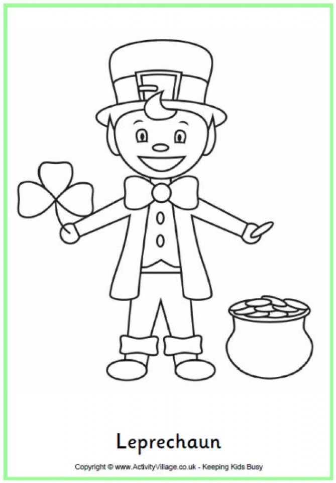 Get This Leprechaun Coloring Pages Free Printable fyo105