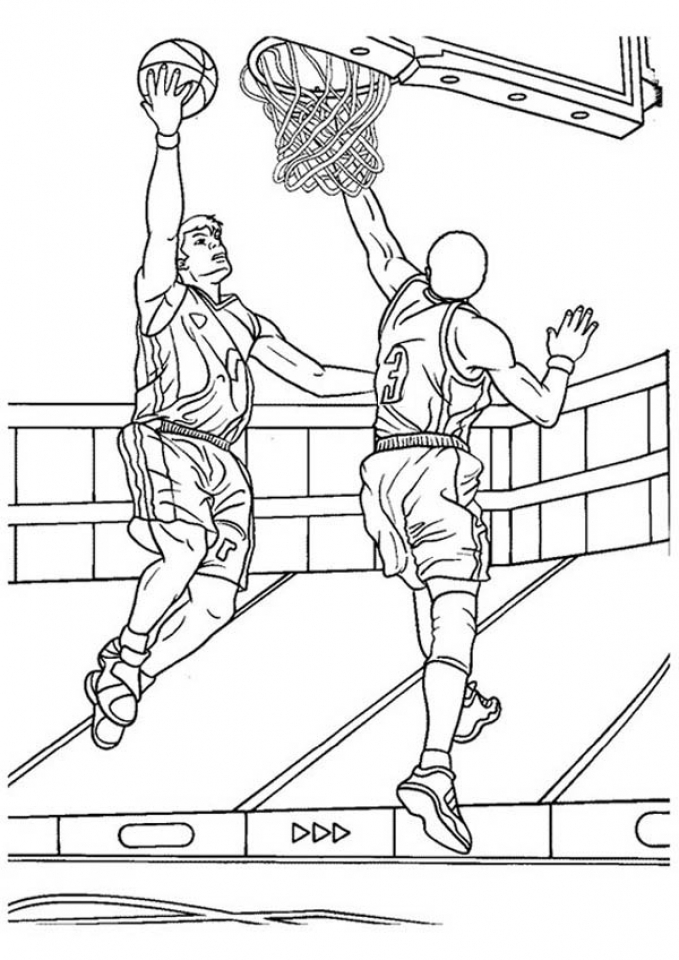 Get This Printable Basketball Coloring Pages Online 184775