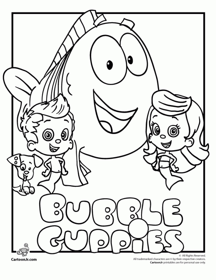 Get This Printable Bubble Guppies Coloring Pages 237383