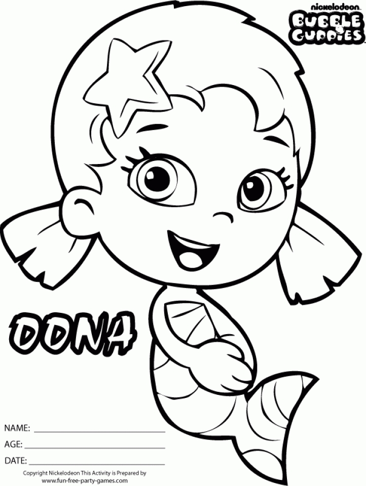 Get This Printable Bubble Guppies Coloring Pages 811899