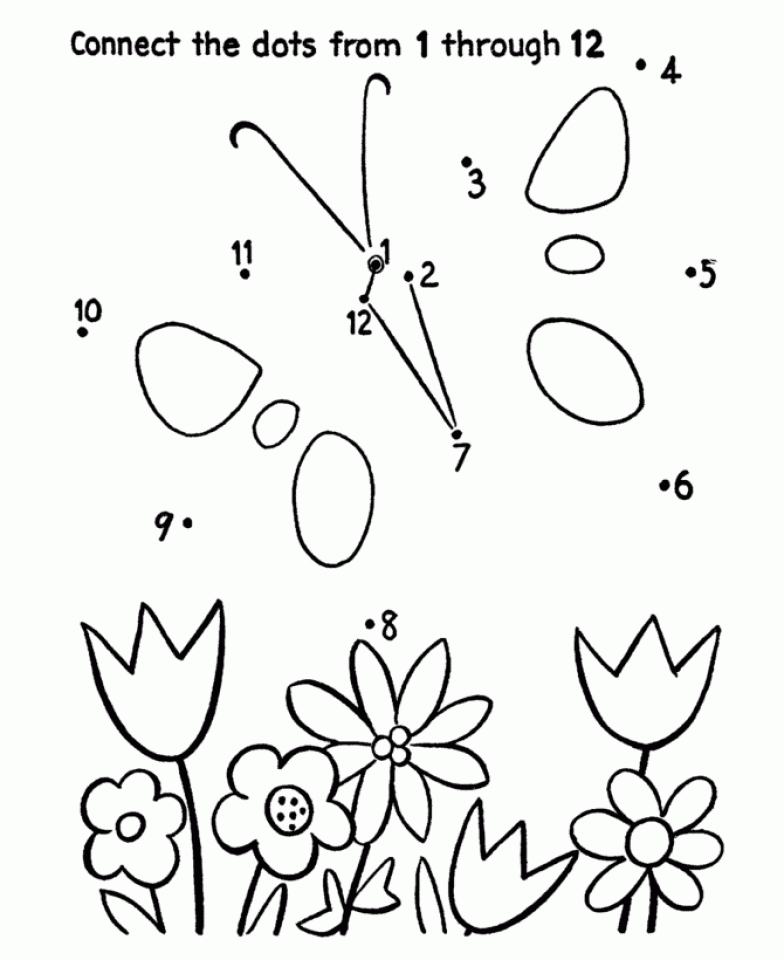 Get This Printable Connect the Dots Coloring Pages 58425