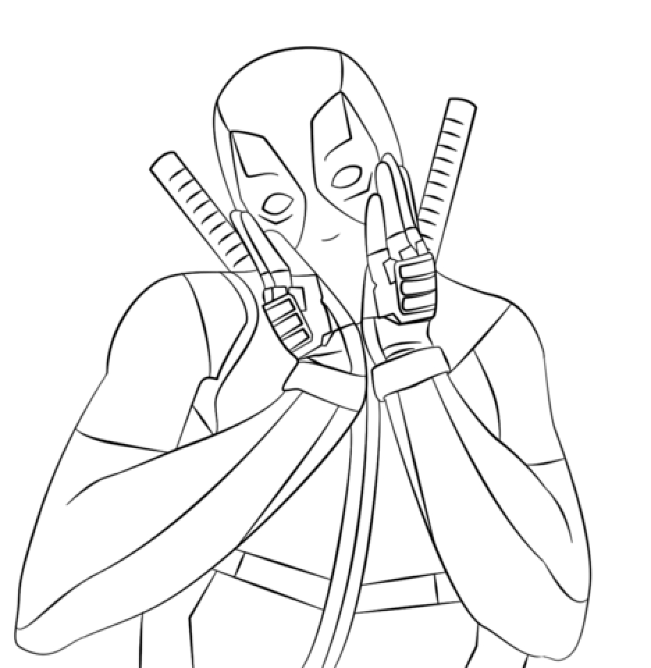 deadpool coloring pages