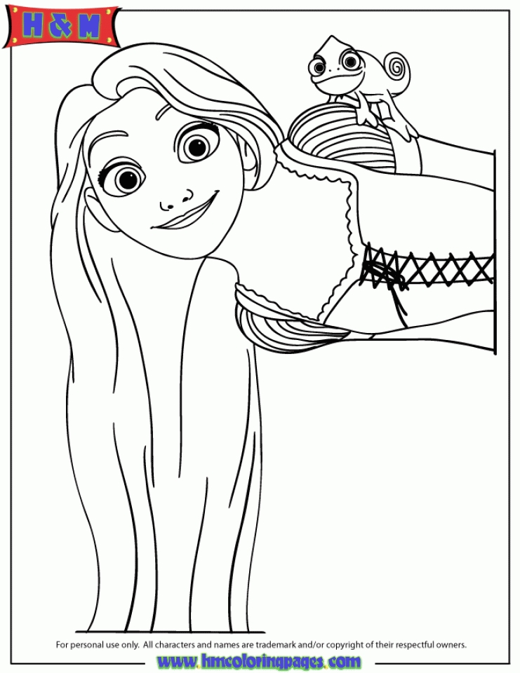 Get This Rapunzel Coloring Pages Free Printable 7F8R2