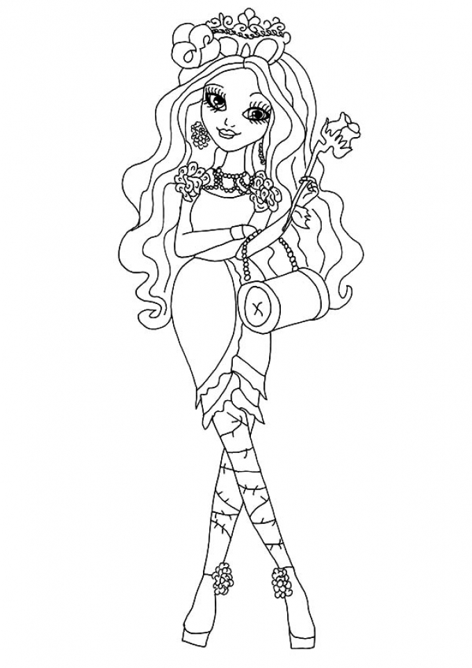 Get This Royal Rebels Ever After High Girl Coloring Pages Printable GHV41