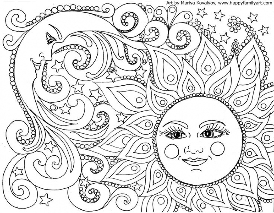 20+ Free Printable Space Coloring Pages for Adults - EverFreeColoring.com