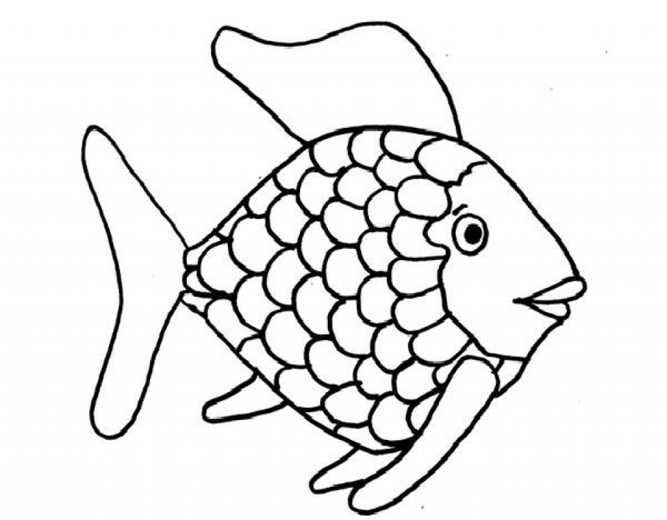 Get This Rainbow Fish Coloring Pages 43819