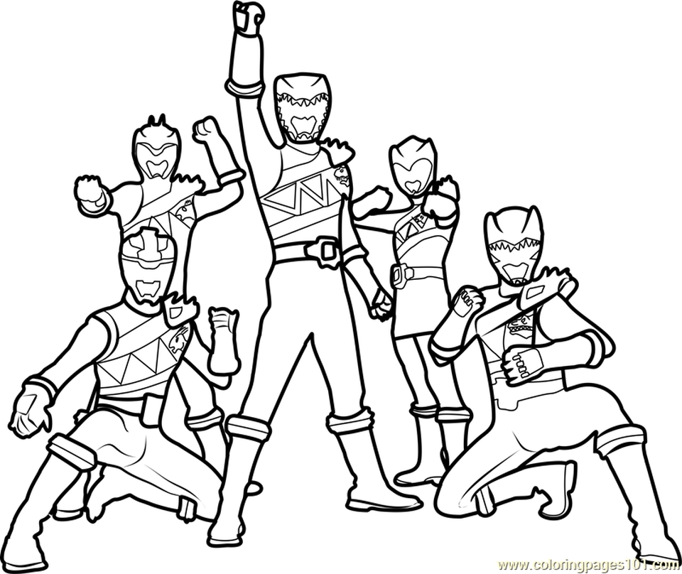 Get This Power Ranger Dino Force Coloring Pages for Kids ...