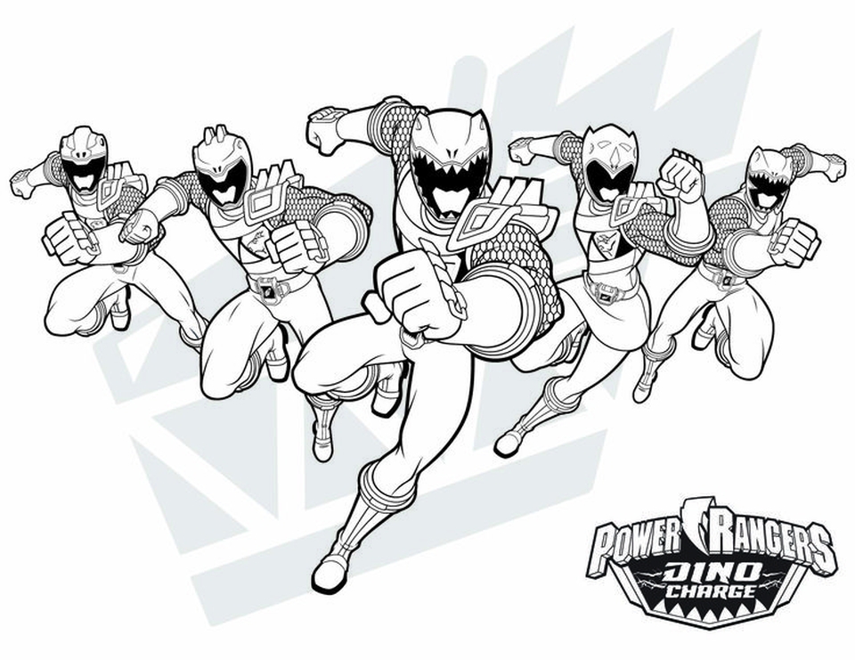 20+ Free Printable Power Ranger Dino Charge Coloring Pages