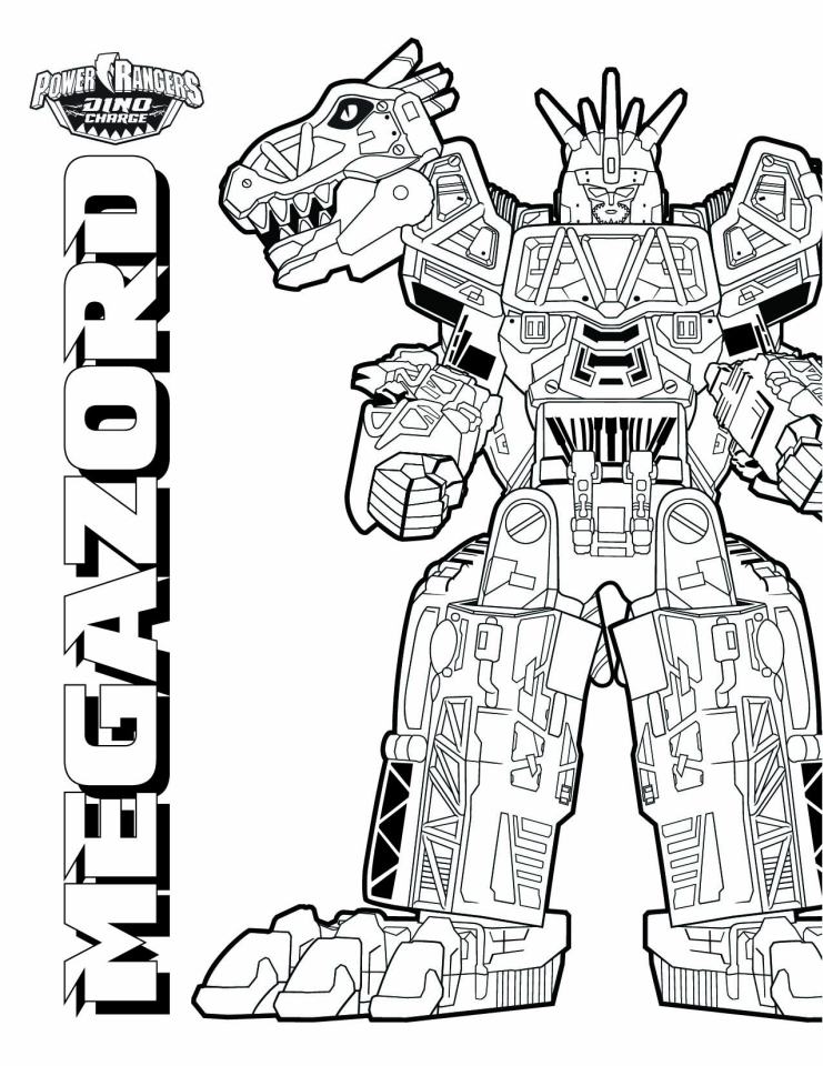 940 Unicorn Power Ranger Dino Charge Coloring Pages for Adult