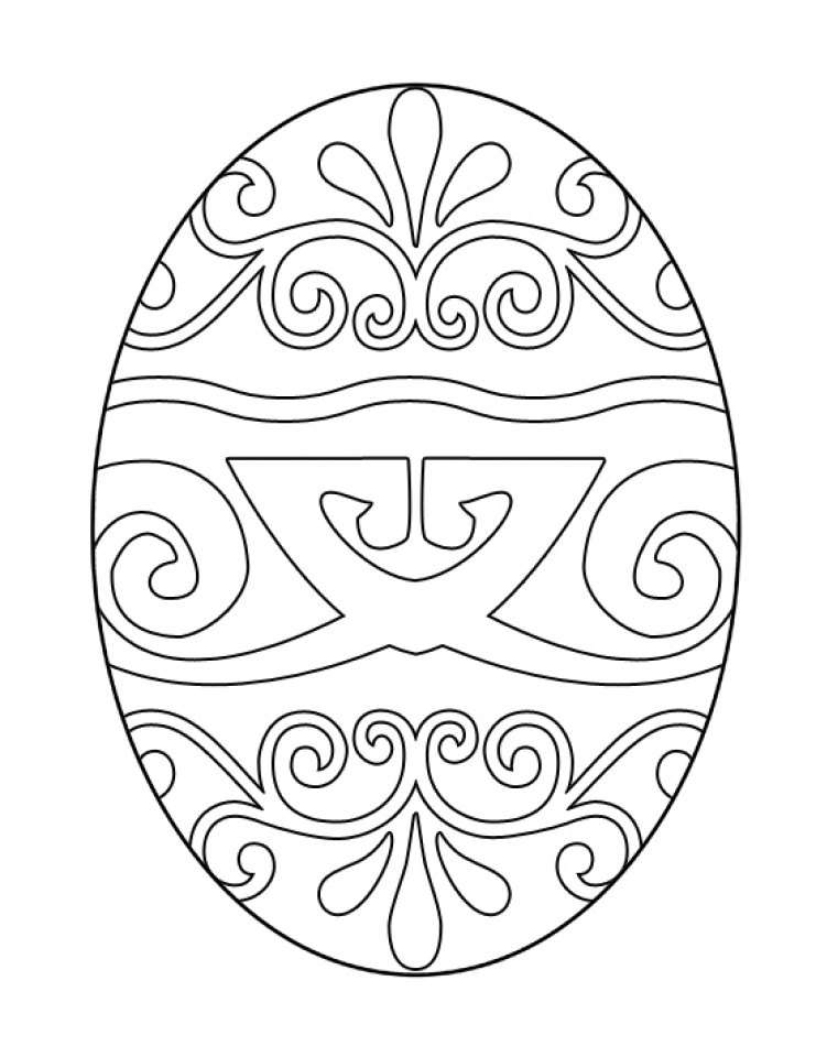 Get This Adults Printable Easter Egg Coloring Pages 68941