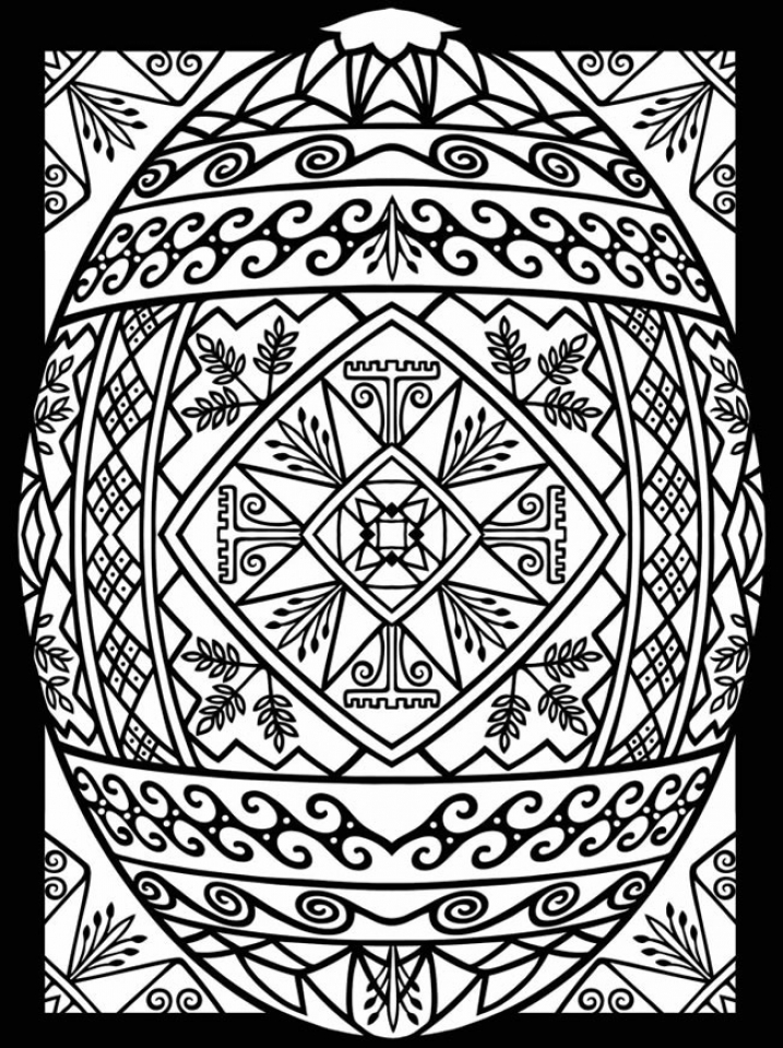 Get This Adults Printable Easter Egg Coloring Pages 77582