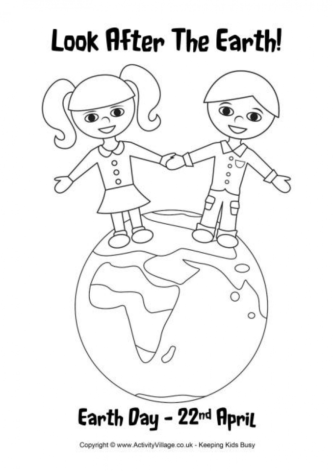 Get This Free Earth Day Coloring Pages for Kids 66476