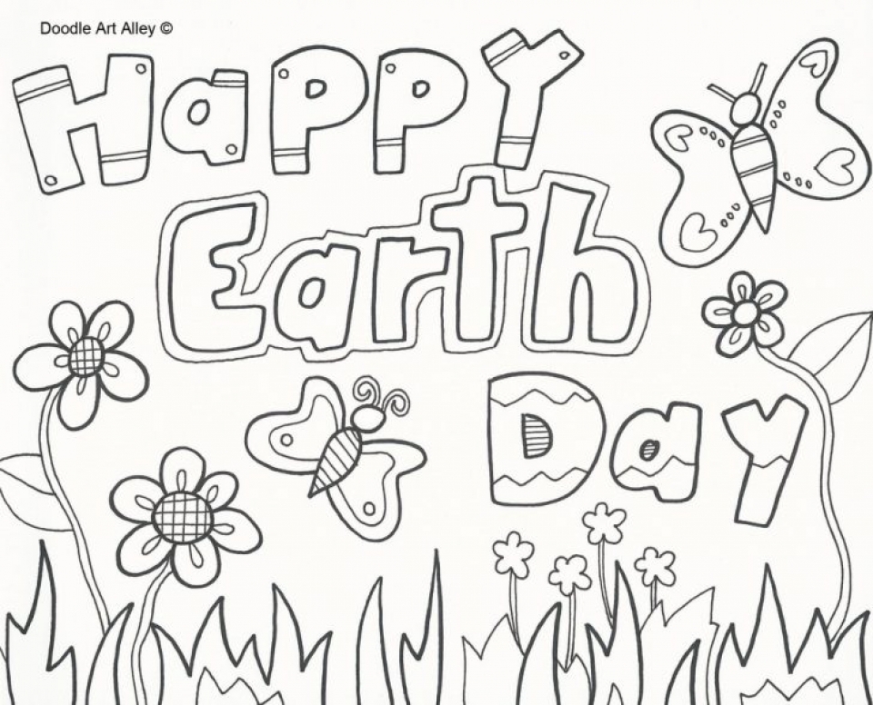 20+ Free Printable Earth Day Coloring Pages