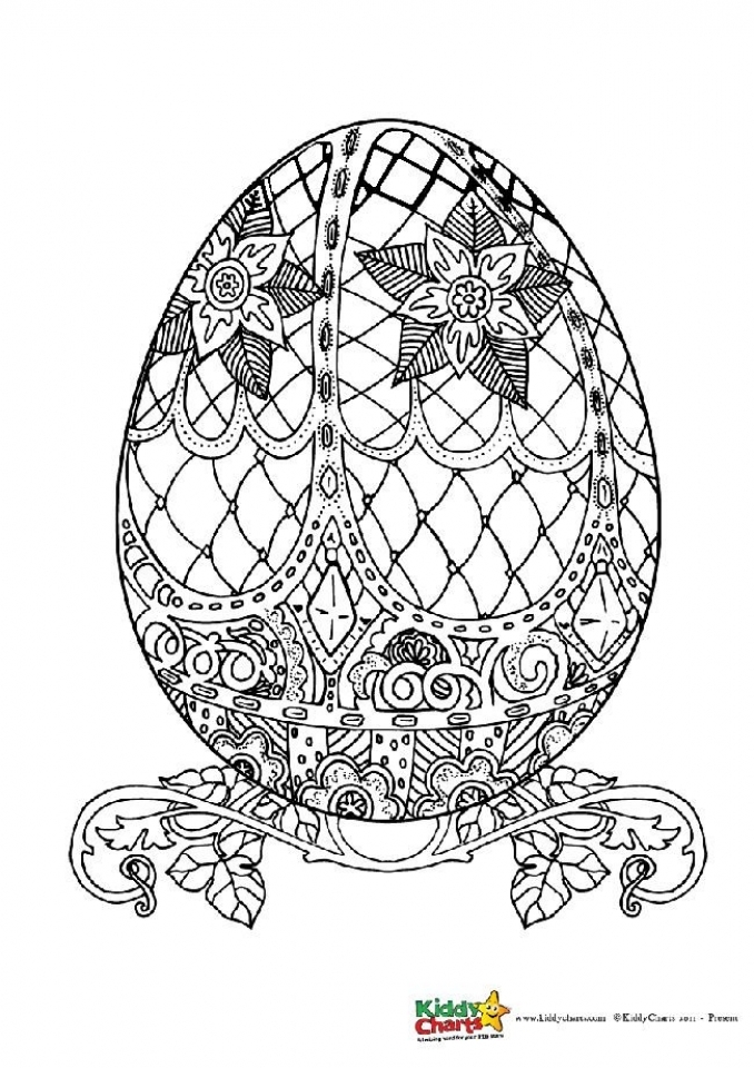 Get This Free Printable Easter Egg Coloring Pages for Adults 57603
