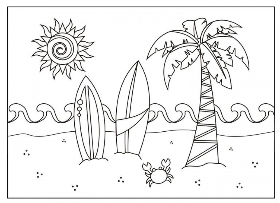 Get This Free Summer Coloring Pages Online Printable 81833