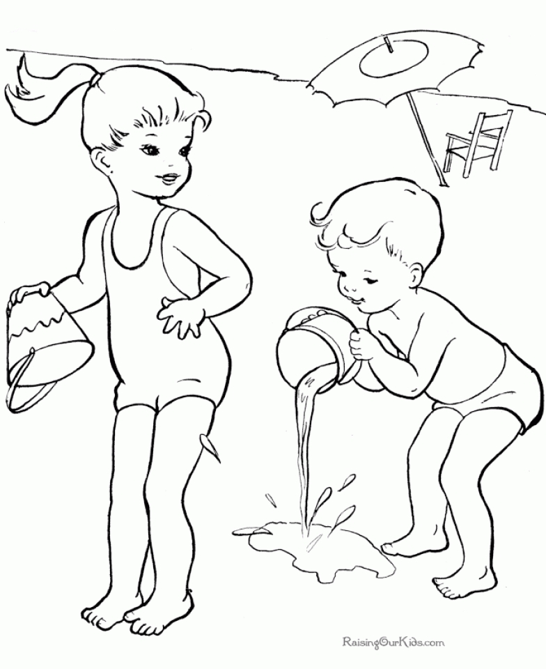 Get This Free Summer Coloring Pages Online Printable 99102