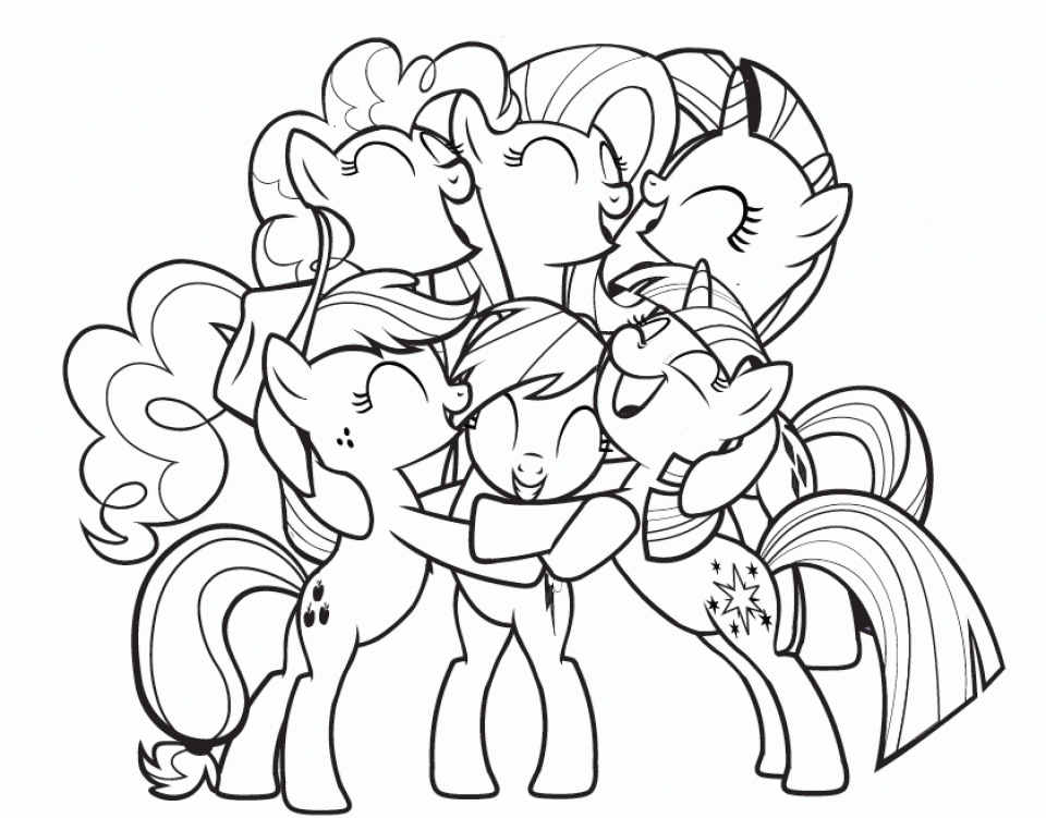 20+ Free Printable My Little Pony Friendship Is Magic Coloring Pages