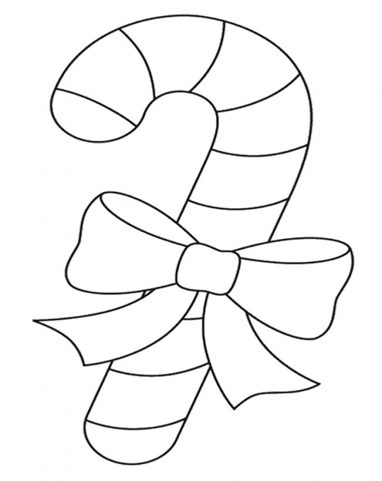Get This Online Candy Cane Coloring Page to Print 58046