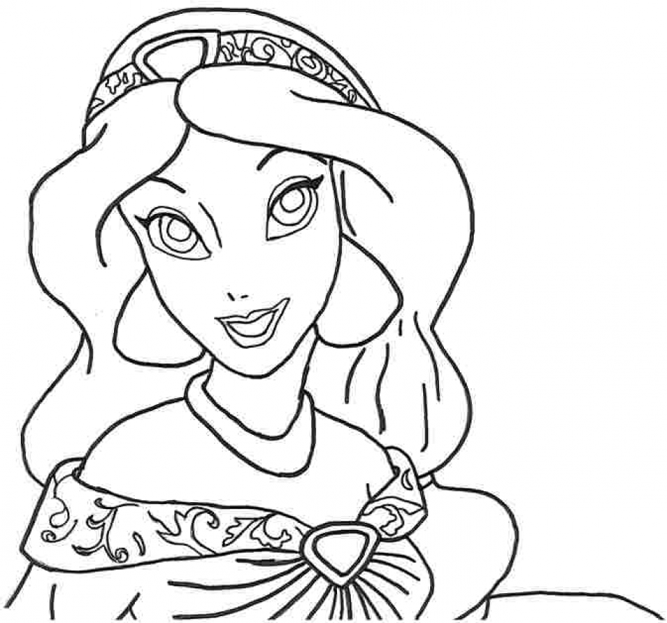 Get This Picture of Jasmine Coloring Pages Free for ...