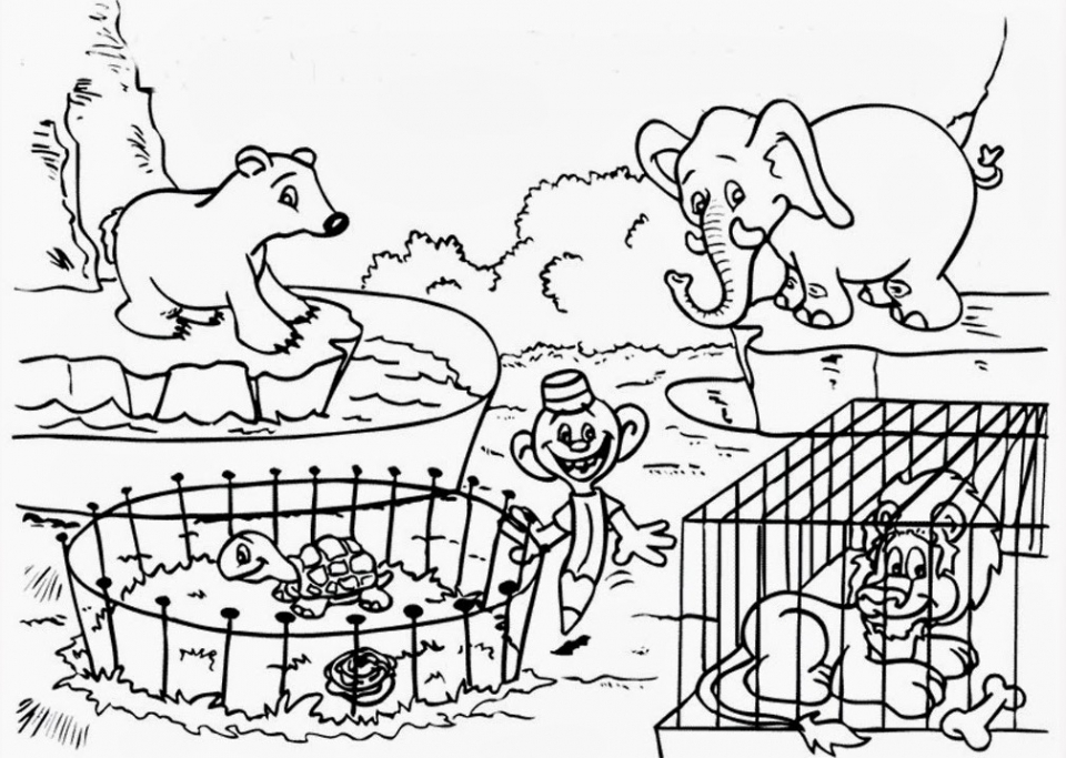 Get This Printable Zoo Coloring Pages for Kids 5176