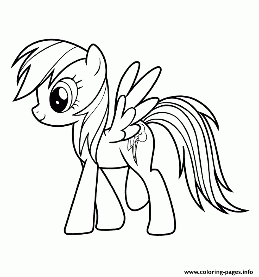 Get This Rainbow Dash Coloring Pages for Toddlers 74182