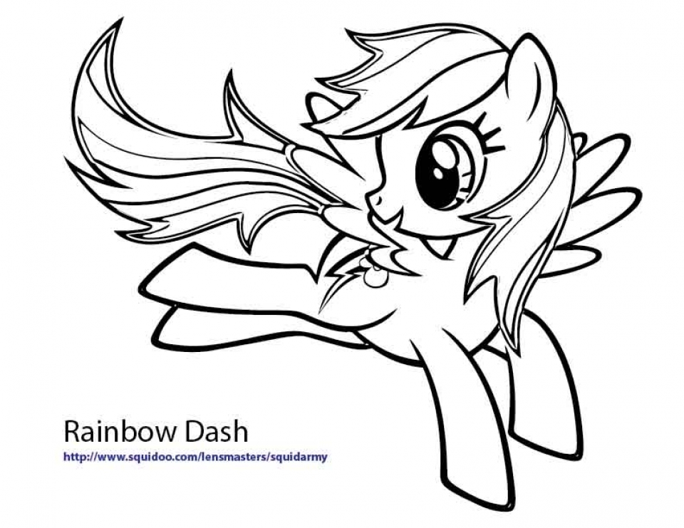 Get This Rainbow Dash Coloring Pages Printable for Kids