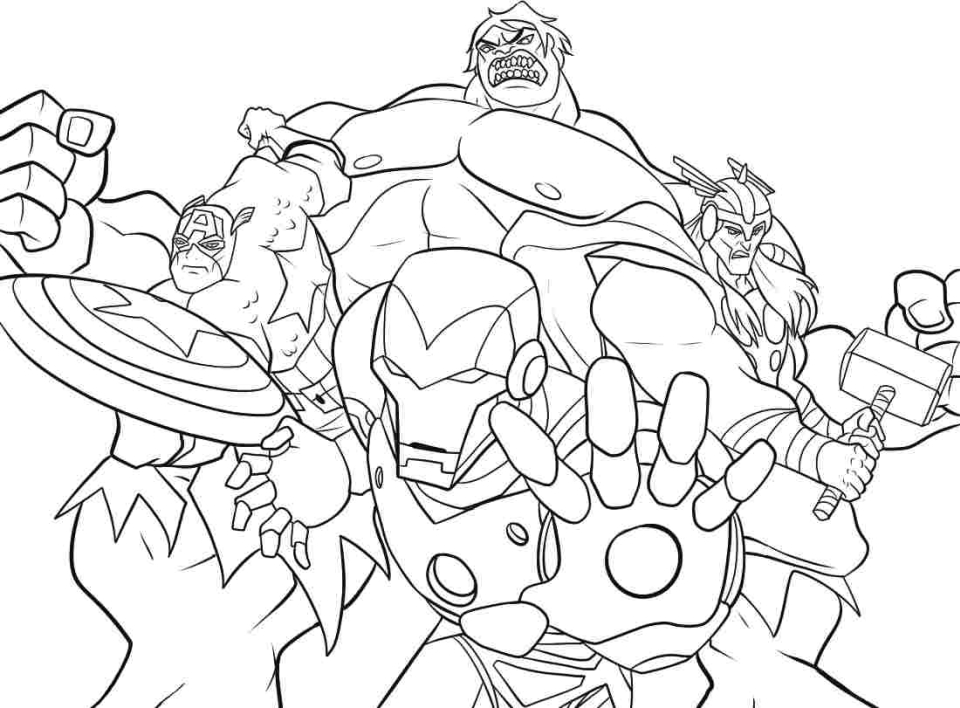 20+ Free Printable Avengers Coloring Pages ...