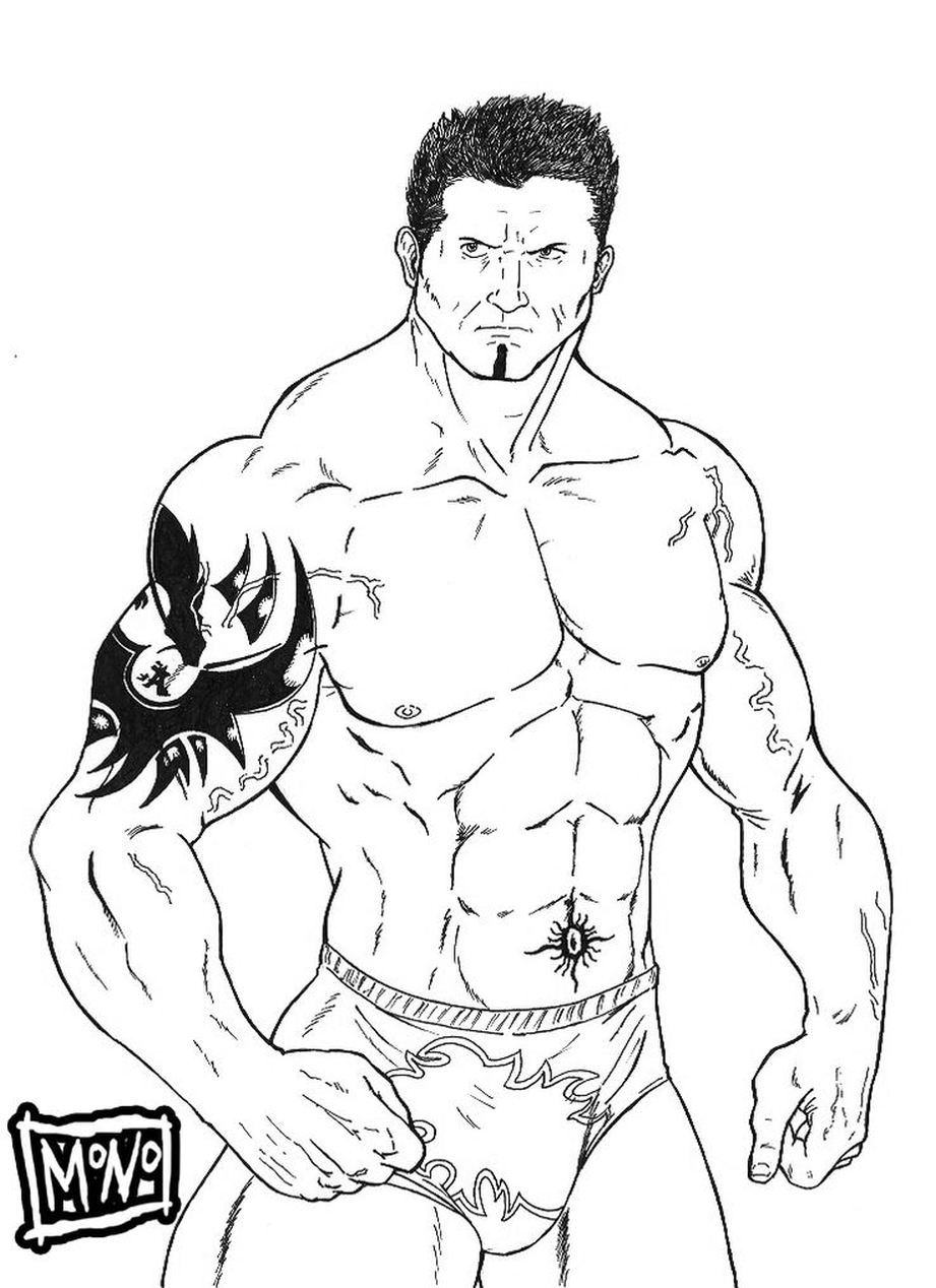 Get This Printable wwe coloring pages batista - 30175