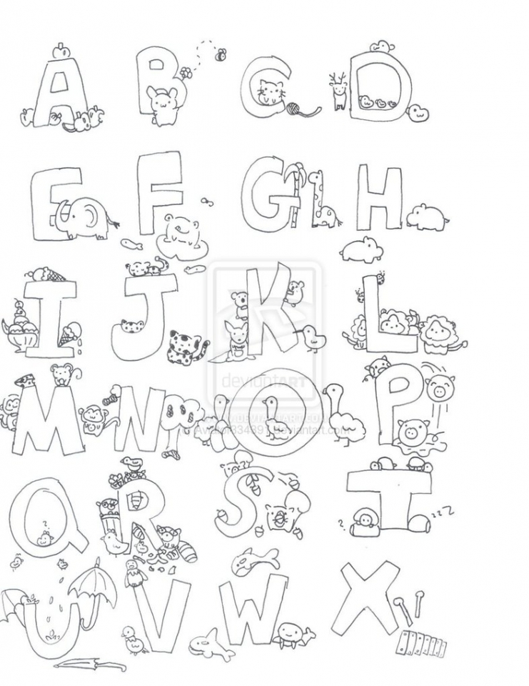 Printable Color Alphabet Letters