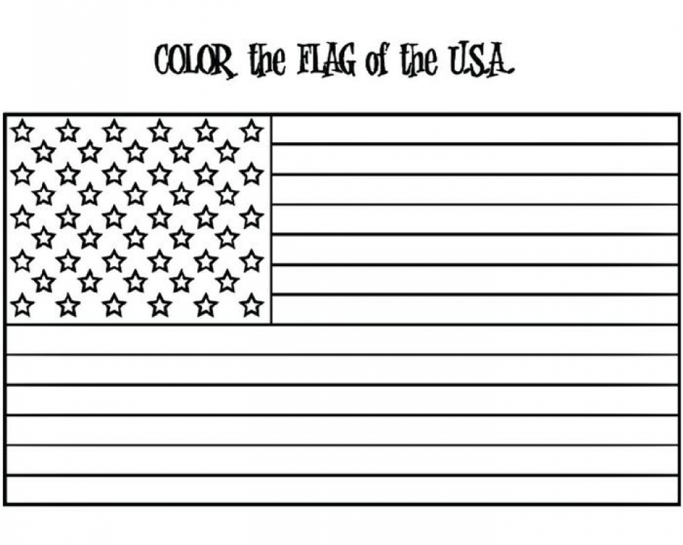 20 Free Printable American Flag Coloring Pages