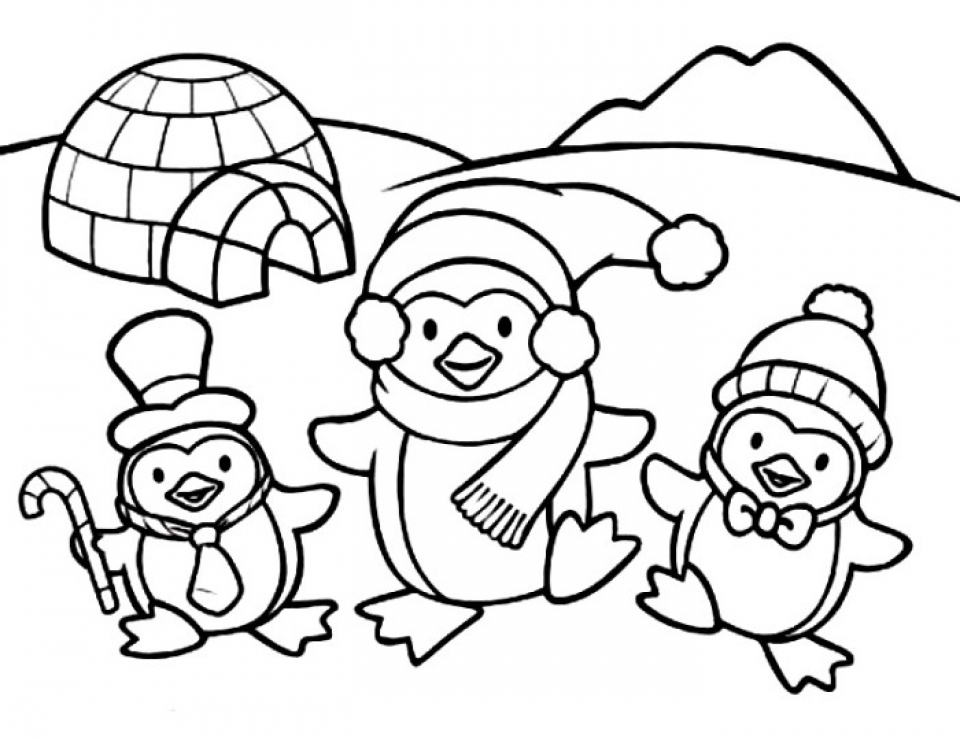 20 Free Printable Penguin Coloring Pages