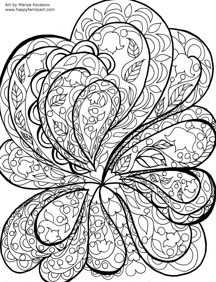 Get This Beautiful Abstract Coloring Pages Printable for ...
