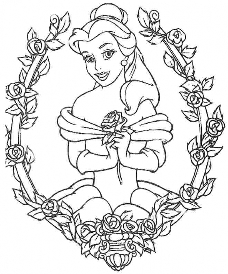 Get This Belle Coloring Pages Disney Princess for Girls 56251