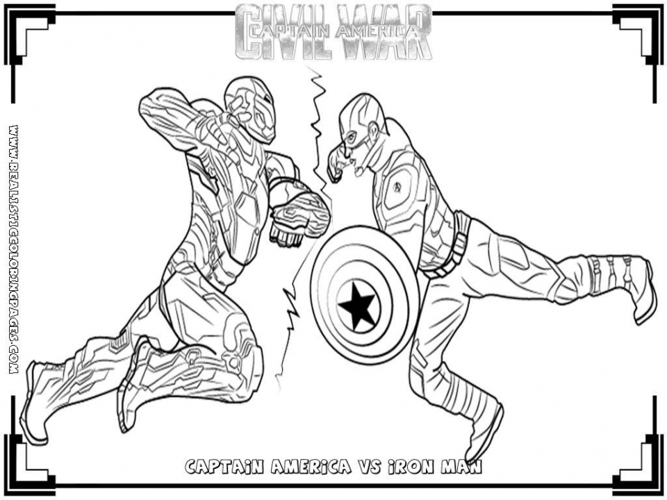 20+ Free Printable Captain America Coloring Pages - EverFreeColoring.com