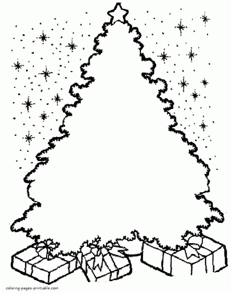 Get This Christmas Tree Coloring Pages for Kids 37284