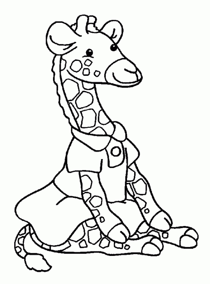 Get This Cute Giraffe Coloring Pages 06720