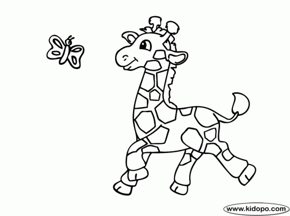 Get This Cute Giraffe Coloring Pages 88412