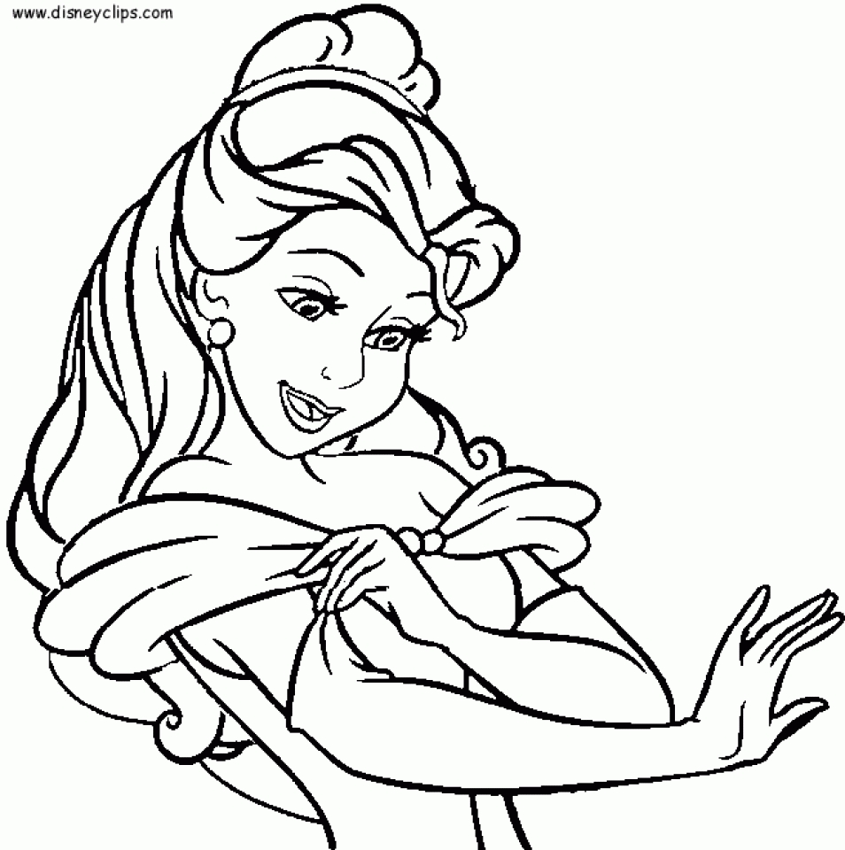 Get This Disney Princess Belle Coloring Pages Online 83618